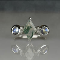 Moss Agate Rings