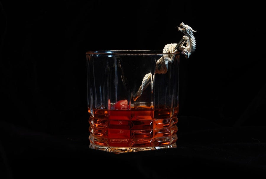 Sterling Silver Dragon Swizzle Stick